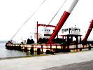 floafing crane - barge.
